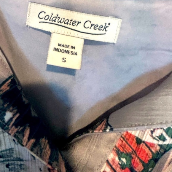 389. Butterfly print, smocked empire waist, flutter sleeves fully lined dress - Picture 4 of 4